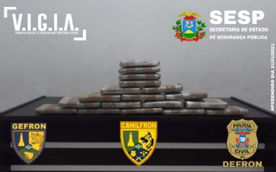 Policiais apreendem 18 tabletes de skank e causa prejuzo de R$72 mil ao narcotrfico