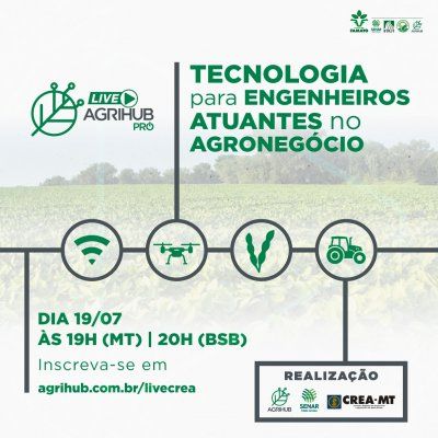 Live do AgriHub apresenta tecnologias para engenheiros atuantes no agronegcio