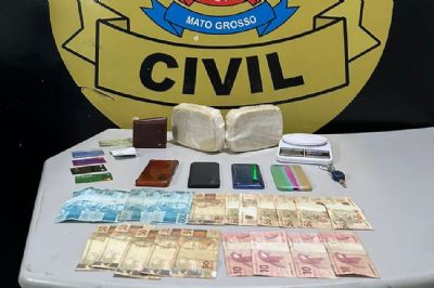 Policias apreendem tablete de cocana avaliado em mais de R$ 240 mil