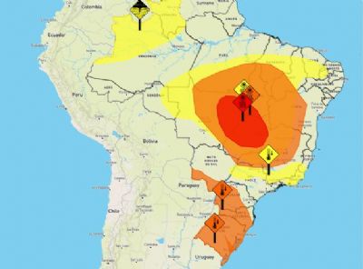 Parte de Mato Grosso est em alerta vermelho por umidade baixa