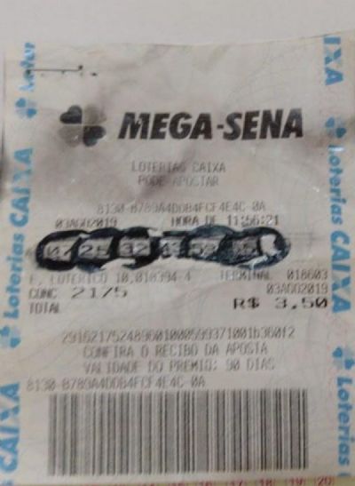 Mulher  presa aps falsificar bilhete de loteria da Mega-Sena no interior de MT