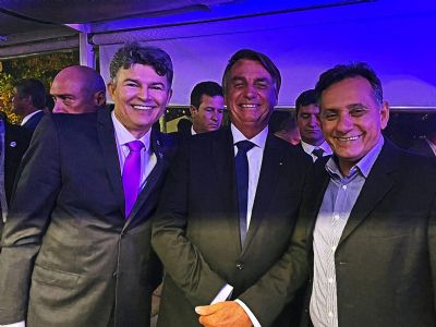 ​Bolsonaro, Medeiros e Leito em BSB