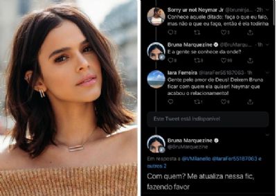 ​Bruna Marquezine se irrita com seguidores no Twitter