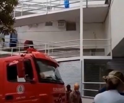 Incndio atinge hospital no Rio e mata uma pessoa