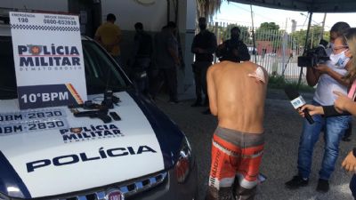 Assaltantes trocam tiros com a polcia em avenida de Cuiab e quatro pessoas so presas; Vdeo