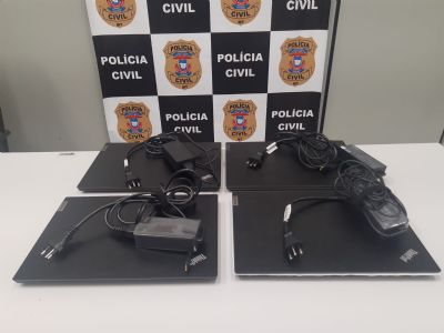 Polcia Civil recupera quatro notebooks subtrados da Secretaria de Educao