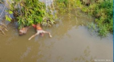 Corpos com vrios cortes so encontrados boiando em rio