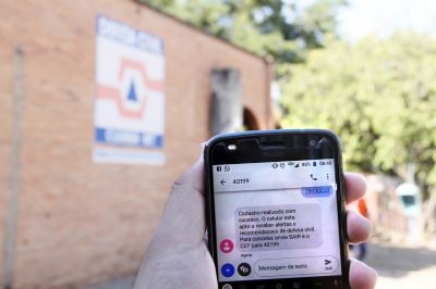 Moradores sero avisados sobre risco de desastres naturais por SMS