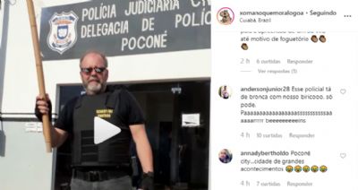 Conduta de delegado que soltou fogos causa discusso no Instagram