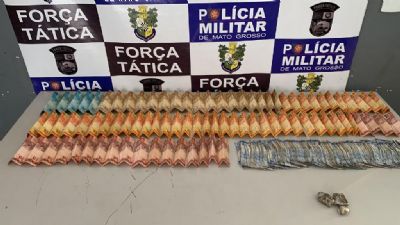 Traficante  preso com droga e R$ 3 mil em dinheiro em Rondonpolis
