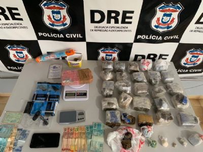 Polcia Civil prende trs por comrcio de drogas em Cuiab e Vrzea Grande
