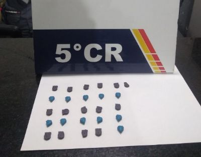 Aps denncia, PM apreende 26 comprimidos de ecstasy em milharal