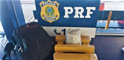 PRF prende homem transportando droga em nibus