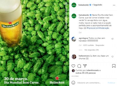 Sem carne ou sem cerveja? Campanha da Heineken provoca revolta em ruralistas