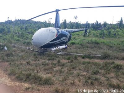 Helicptero era utilizado para pulverizar agrotxico na Floresta Amaznica