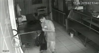 Homem furta aougue no bairro Campo Velho, em Cuiab; veja vdeo