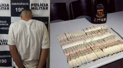 Homem  preso com R$ 4 mil em notas falsas