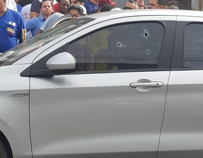 Tio de prefeito  executado a tiros em avenida de Cuiab - Veja vdeo