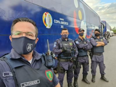 Guarda Municipal atua na escolta e segurana das selees da Copa Amrica