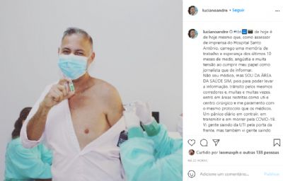 Assessor de imprensa de hospital  atacado por internautas aps receber vacina