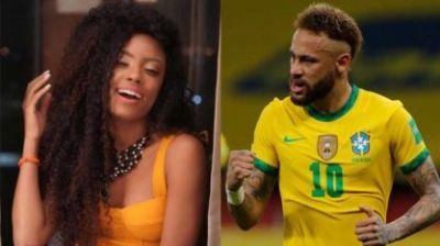 Ex-BBB Lumena provoca Neymar por pnalti perdido; atacante rebate