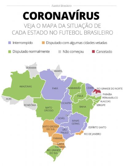 Mapa de paralisaes pela Covid-19: veja qual  a situao dos estaduais pelo Brasil