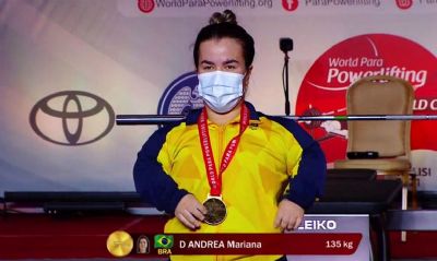 Halterofilismo: Brasil ganha 2 ouro e 1 prata em evento paralmpico
