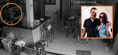 Marido mata mulher a facadas na cozinha de casa; <Font color=Orange> câmera registra ação </font color>