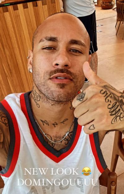 Neymar exibe novo visual nas redes sociais e divide opinies