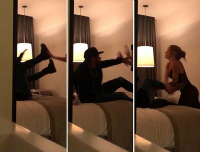 Vdeo de Neymar batendo em mulher aps levar um tapa vaza na internet