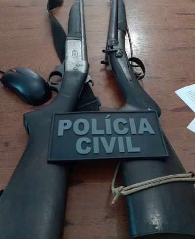 Policiais civis apreendem armas em investigao de tentativa de feminicdio