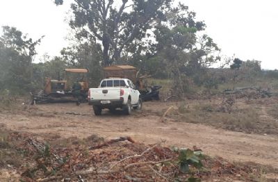 Operao resulta na apreenso de maquinrios e conduo em flagrante por desmatamento ilegal