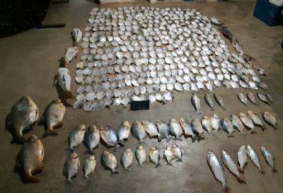 Homem vai preso aps batalho apreender 423 peas de pescado irregular na Transpantaneira