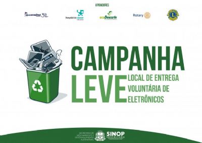 Campanha de coleta de lixo eletrnico em Sinop vai at sexta