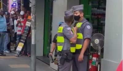 PM  preso aps ameaar e apontar arma para outro policial em SP