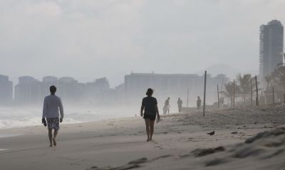 Ciclone do sul do pas influencia clima do Rio e vai para o oceano