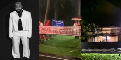 Torcedores do Flamengo tentam invadir aniversrio de Gabigol