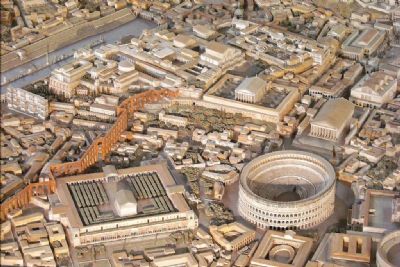 Maquete da Roma Antiga levou 35 anos para ser construda