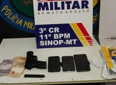 PM identifica e prende dupla que roubou bar em Sinop