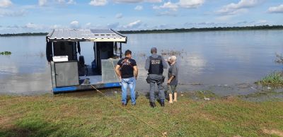 Polcia recupera barco e motor roubados por 'piratas' no Rio Araguaia