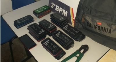 Adolescente  apreendido com 51 celulares durante furto no Shopping Pantanal
