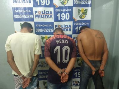 Trio  preso aps roubar mercado em Rondonpolis