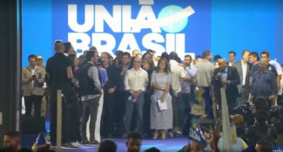 Em conveno, Unio Brasil lana candidatura de Soraya Thronicke  Presidncia